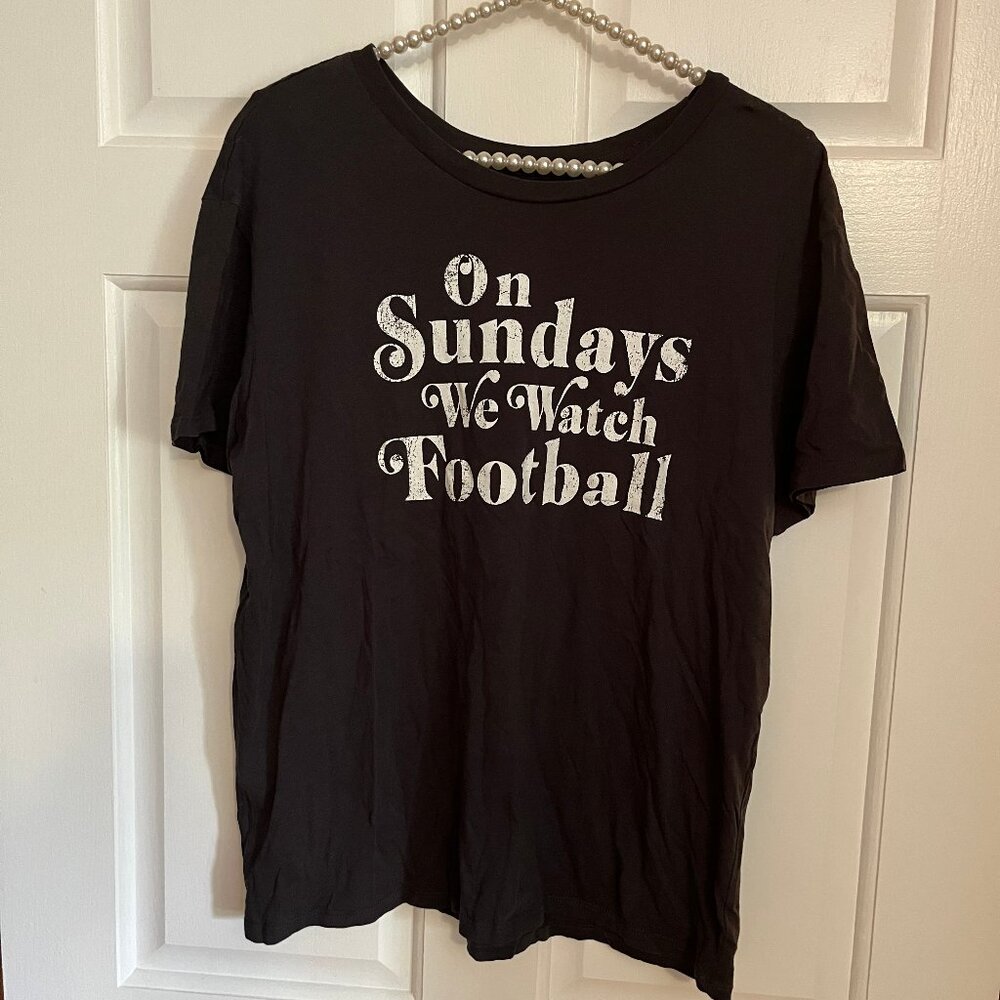 Fifth Sun Ladies Football Crew Neck Short Sleeve Tee Size XL
